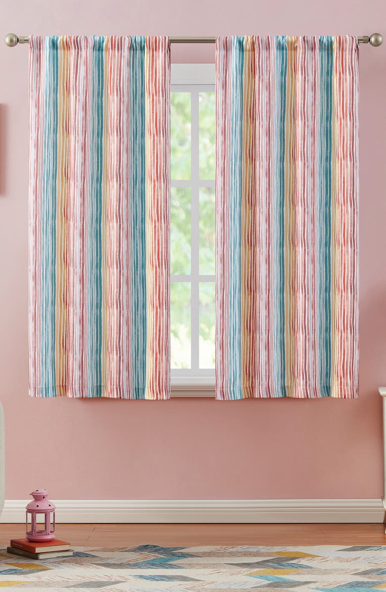 VCNY HOME Set of 2 Gabbie Stripe Darkening Curtain Panels, Alternate, color, 