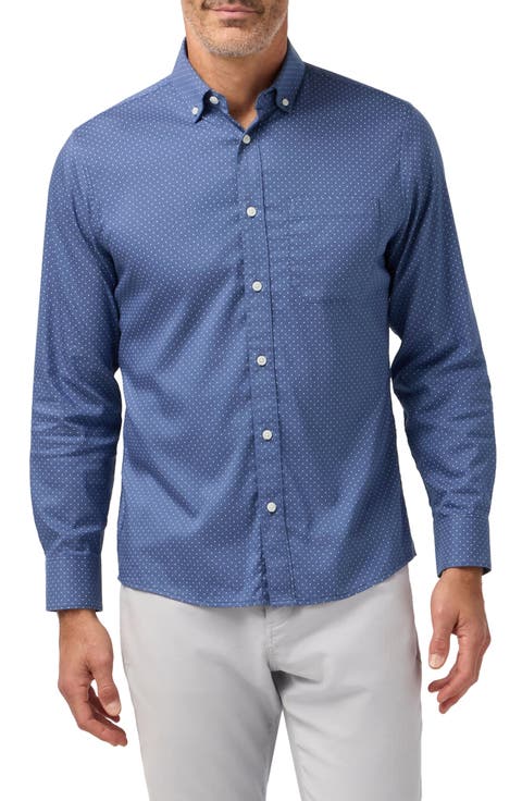 Kennedy Trim Fit Performance Button-Down Shirt
