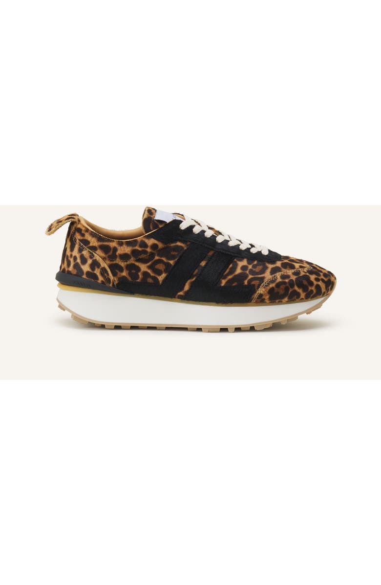 Lanvin Leopard Print Bumpr Sneakers In Pony, Main, color, Beige/Black