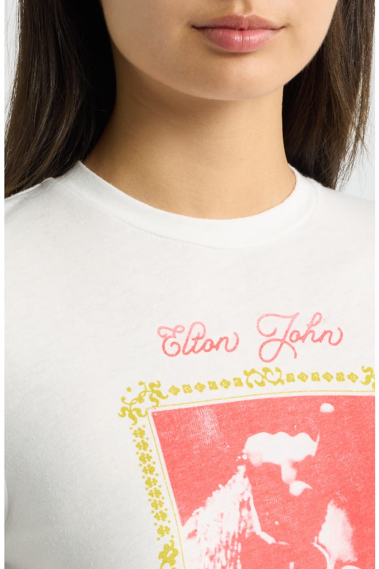 Elton John Honky Chateau Graphic Long Sleeve T-Shirt, Alternate, color, VINTAGE WHITE