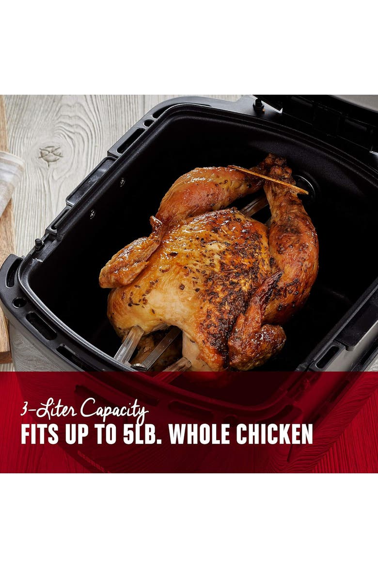 Twist N Crisp Air Fryer with Backing Rack, Alternate, color, Black