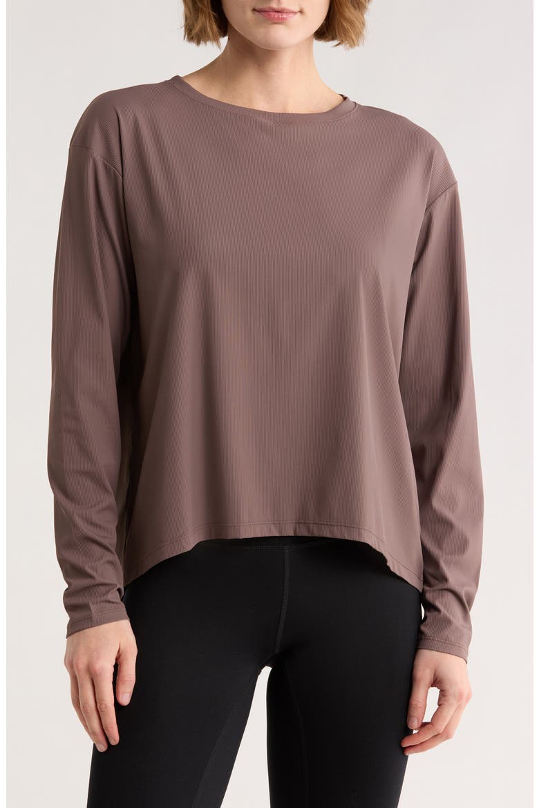 Open Match Long Sleeve T-Shirt, Main, color, GREY PLUM