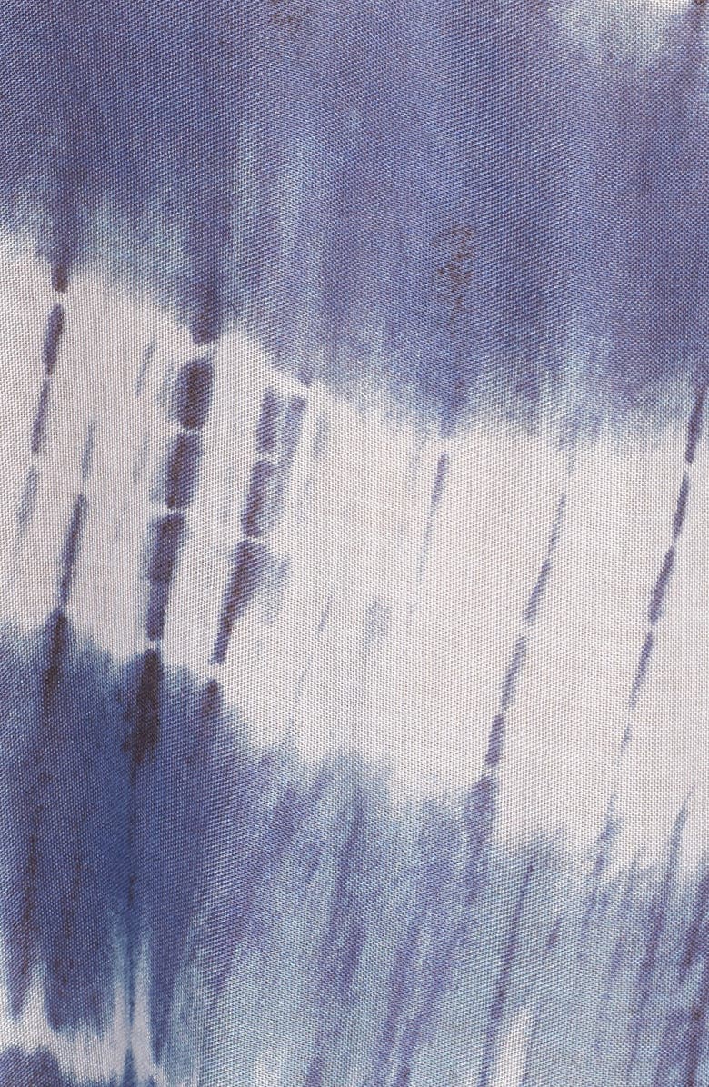 Surf Gypsy Stripe Tassel Cover-Up Poncho, Alternate, color,