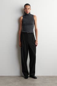 COS Pleated Wool-blend Tapered Trousers