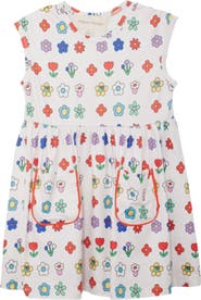 Mabel + Honey Little Garden Parade Cap Sleeve Dress