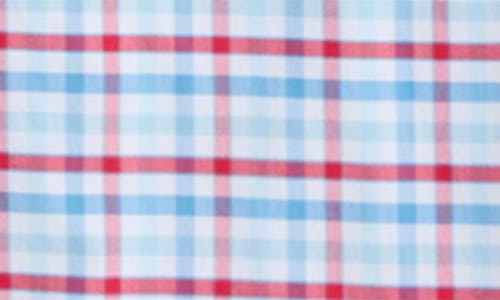 Vineyard Vines Kids' Plaid Brrrº Short Sleeve Button-down Shirt In Blue
