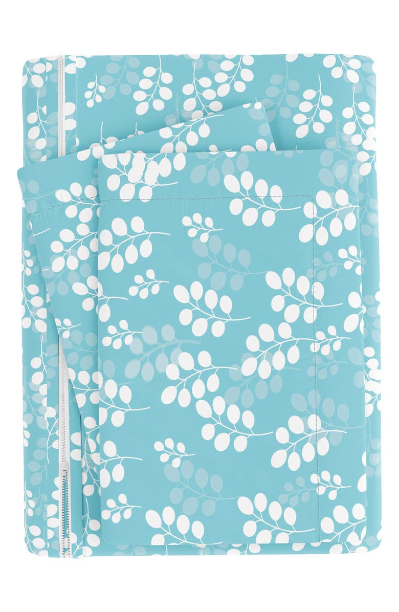 HOMESPUN Premium Ultra Soft Wheatfield Pattern 3-Piece Duvet Cover Set, Alternate, color, Pale