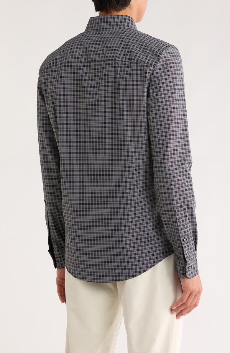 Rhone State of Mind Slim Fit Button-Up Shirt State of Mind Slim Fit Button-Up Shirt, Alternate, color, Black Glen Plaid