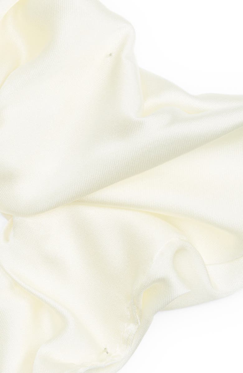 Lele Sadoughi Square Scrunchie, Alternate, color, Ivory