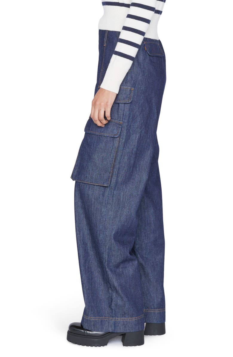 FRAME Relaxed High Waist Straight Leg Cargo Jeans, Alternate, color, 