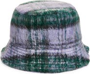 Melrose and Market Plaid Brushed Bucket Hat