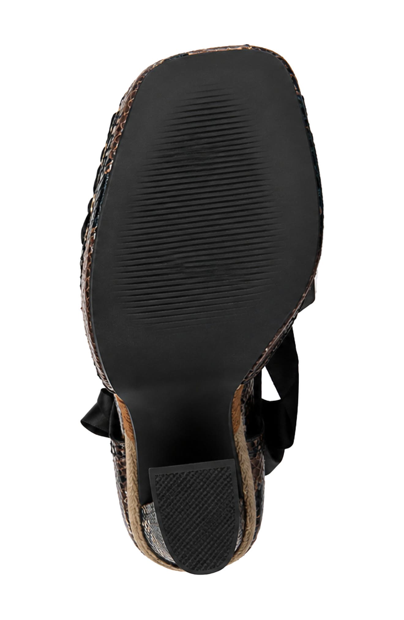 Fonetyn Ankle Tie Platform Pump, Alternate, color, BROWN MULTI
