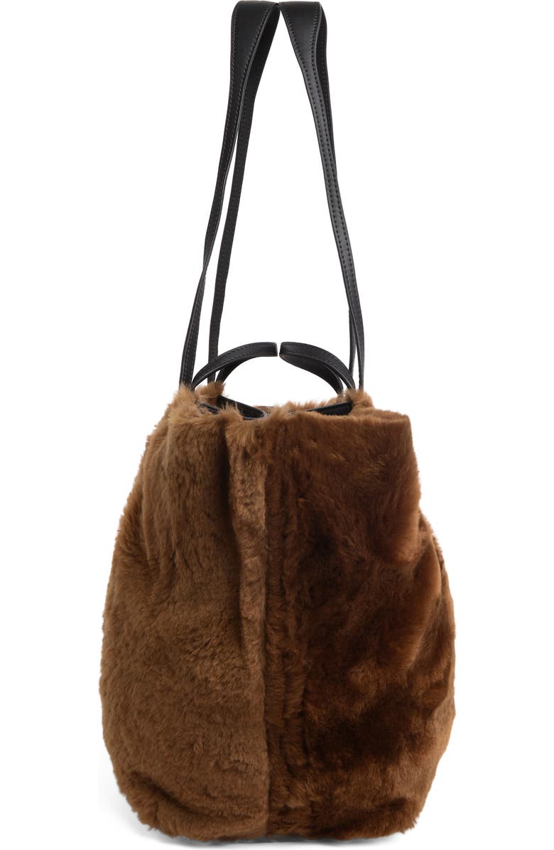 AllSaints Hannah Genuine Shearling Tote, Alternate, color,