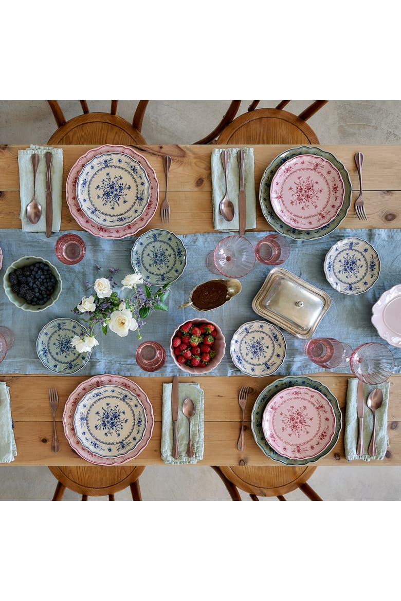 Vila Set/6 appetizer plates, Alternate, color, Beige-blue