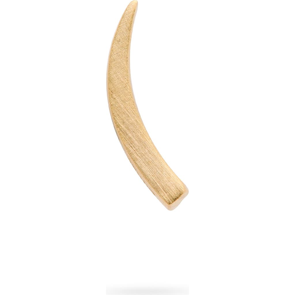 Eloise Jewelry Mini Crescent Moon Single Earring. Handmade In Gold