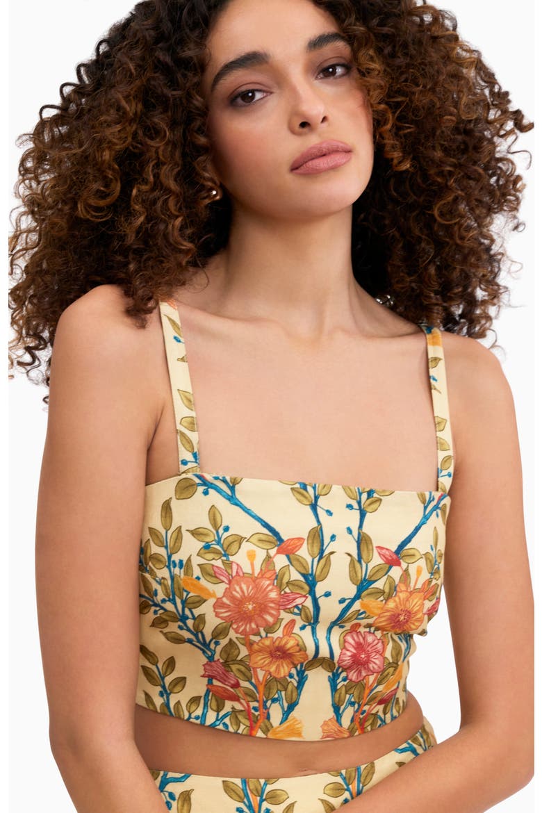 Cleo Printed Top, Alternate, color, Buttercream Multi