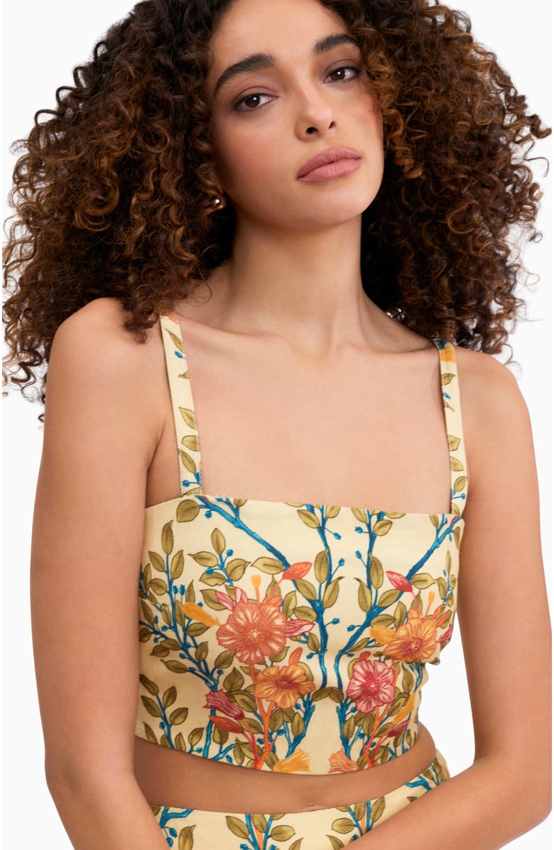 Rebecca Taylor Cleo Printed Top, Alternate, color, Buttercream Multi