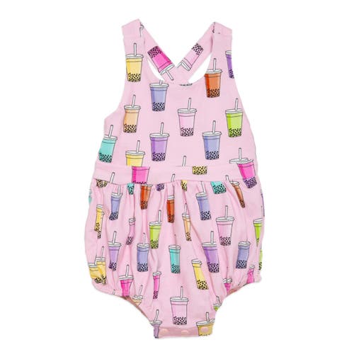 Shop Worthy Threads Cross Back Bubble Romper In Boba
