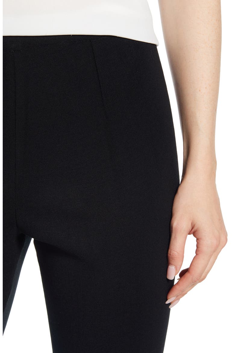 Straight-Leg Knit Pants, Alternate, color, BLACK