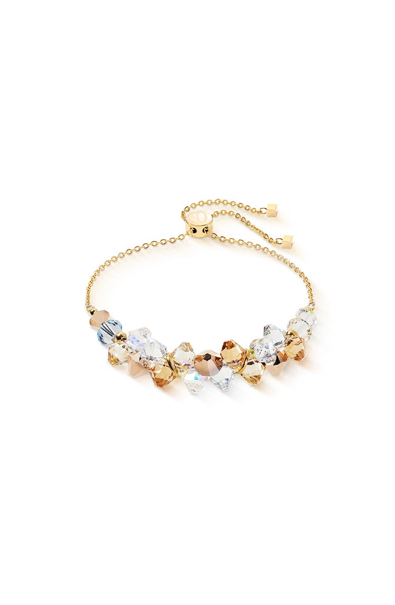 COEUR DE LION Dancing Crystals Gold Bracelet, Main, color, Beige