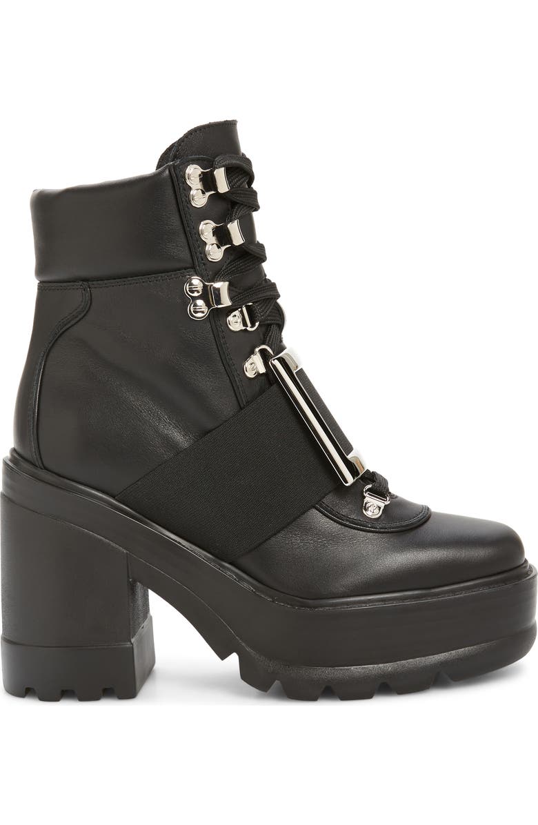 Roger Vivier Buckle Platform Hiking Boot, Alternate, color,
