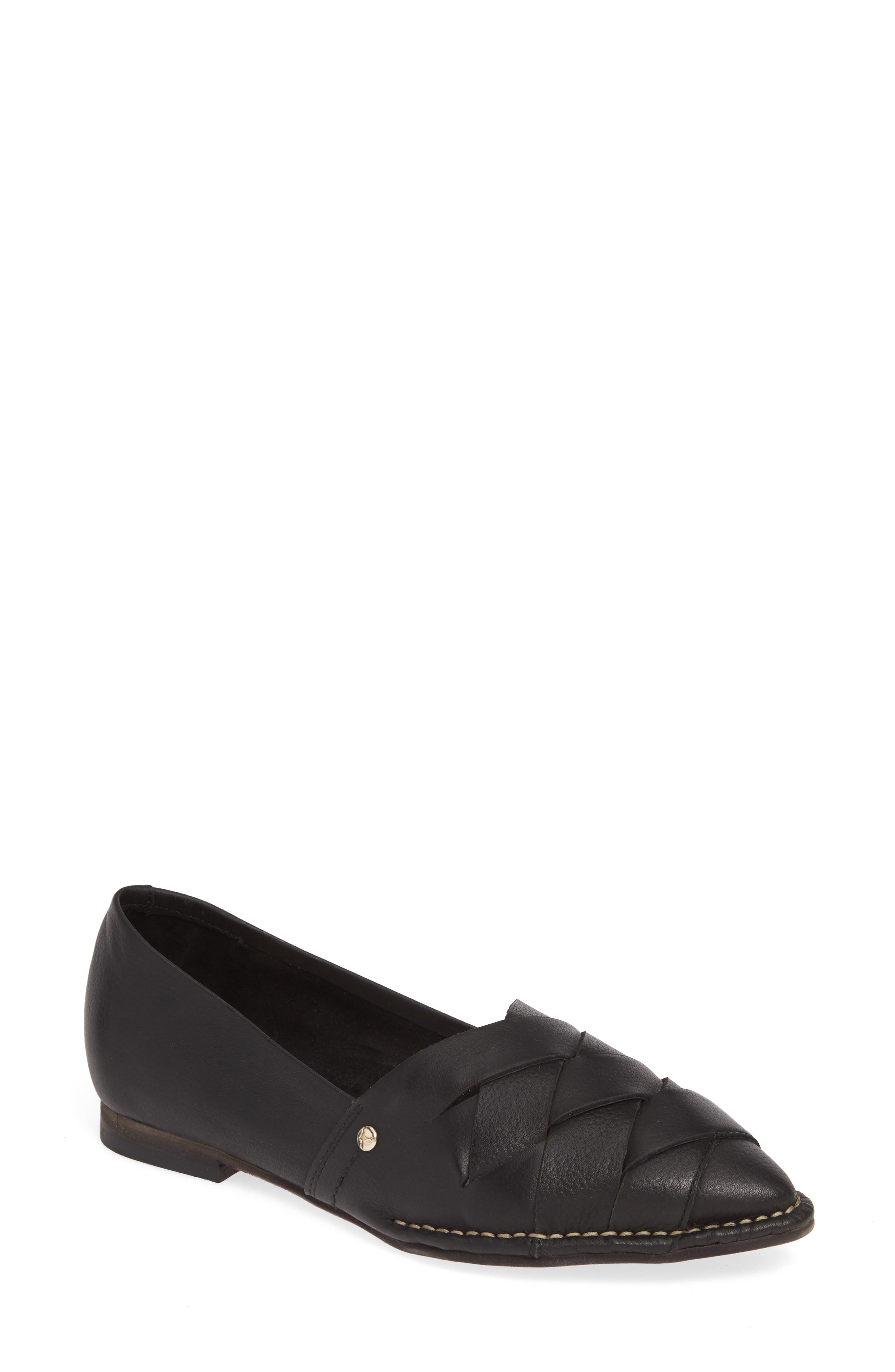 Caleta Flat, Main, color, BLACK LEATHER