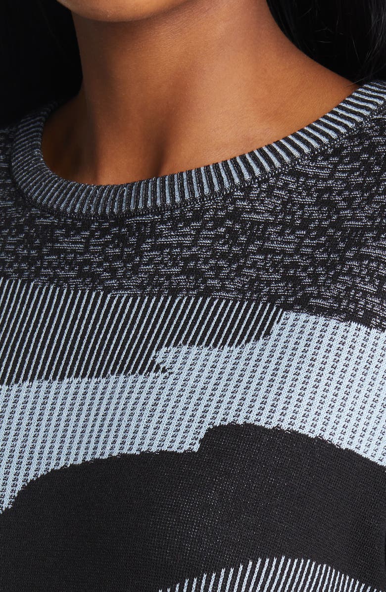 Ming Wang Landscape Pattern Tunic Sweater, Alternate, color, 