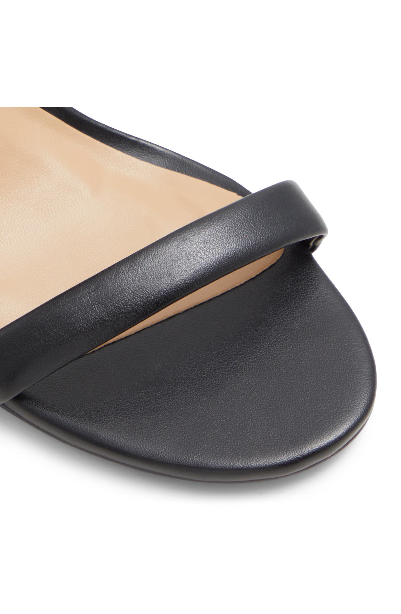 Elianaa Faux Leather Sandal, Alternate, color, BLACK