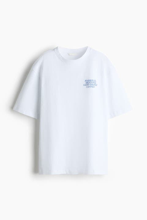 Oversized Print-motif T-shirt