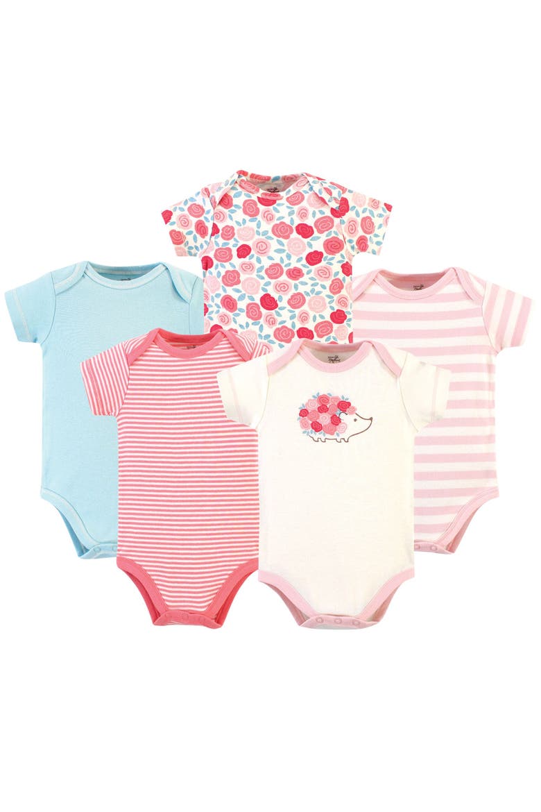 Organic Cotton Bodysuits, Main, color, Rosebud