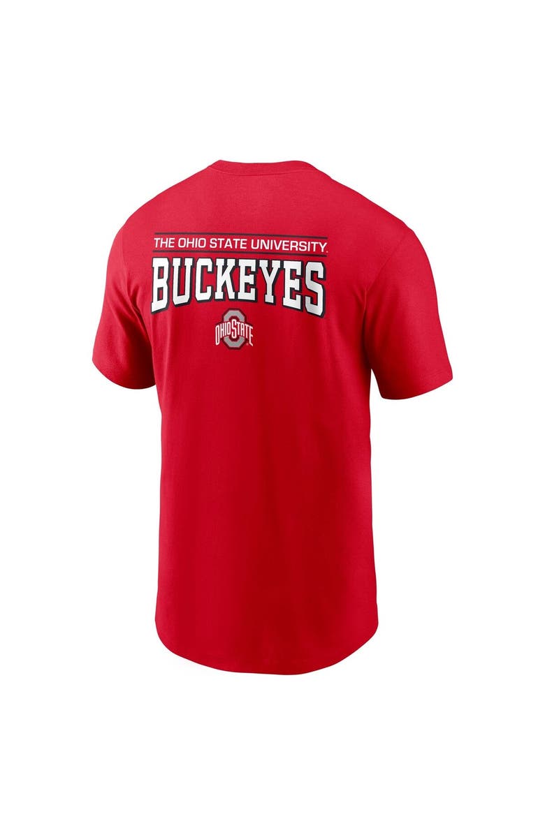 Nike Men's Nike Scarlet Ohio State Buckeyes 2-Hit T-Shirt, Alternate, color,