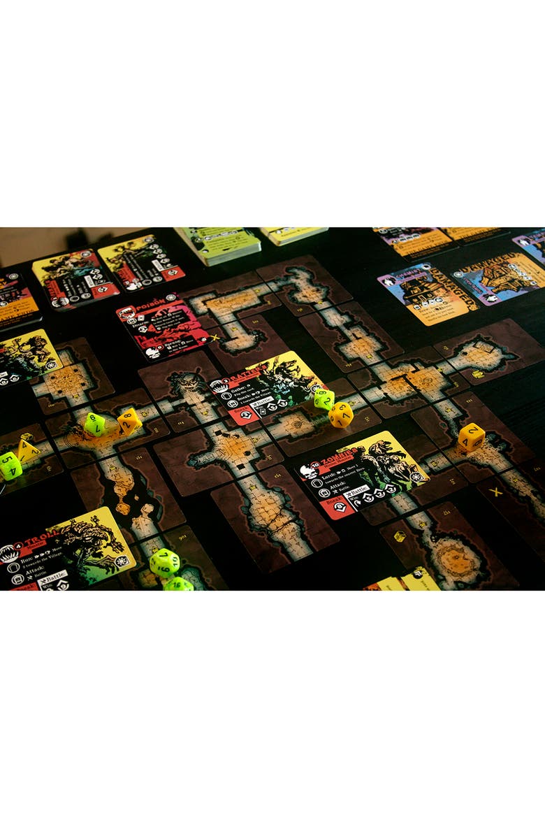 Narrative Crawler Card & Dice Game, Alternate, color, Multicolored