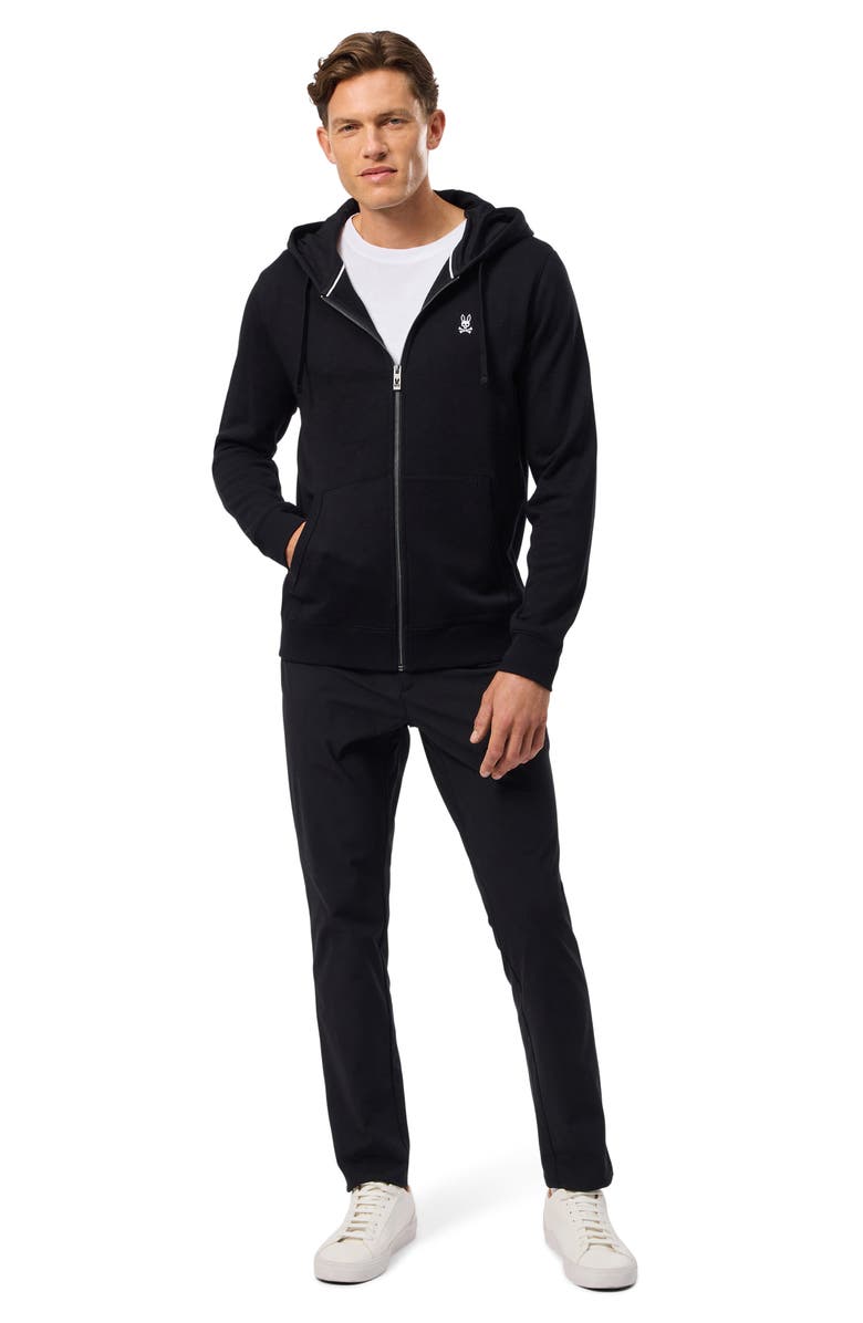 Psycho Bunny Levy Essential Fleeze Zip Hoodie, Alternate, color, 