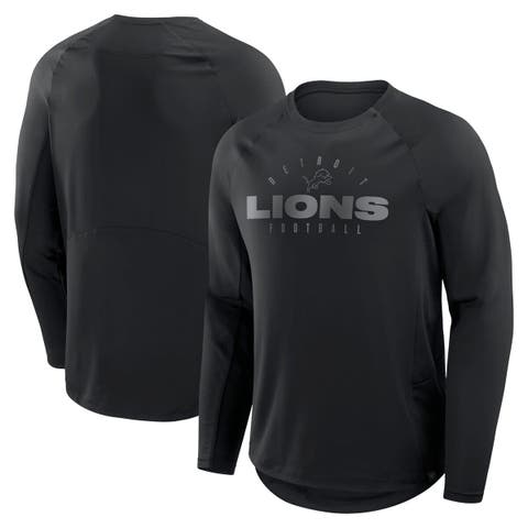Men's Fanatics Black Detroit Lions Coverage Scheme Long Sleeve T-Shirt