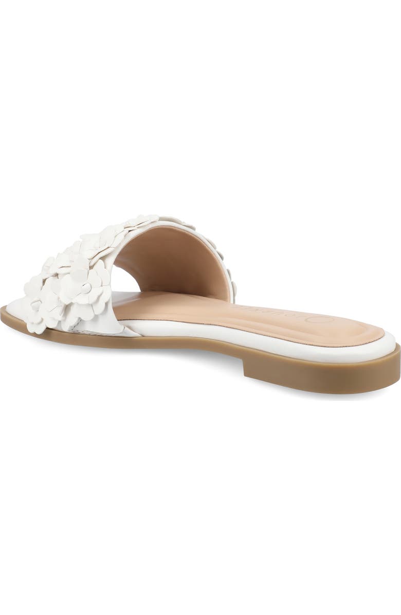 Journee Collection Azalea Slide Sandal, Alternate, color, White