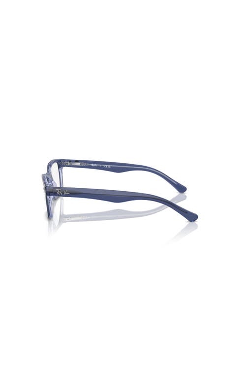 Ray Ban Ray-ban 48mm Square Optical Glasses In Blue