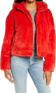 UGG® Mandy Faux Fur Hooded Jacket
