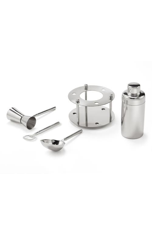 Roselli Trading Company Deco Bar Tool Set In Silver