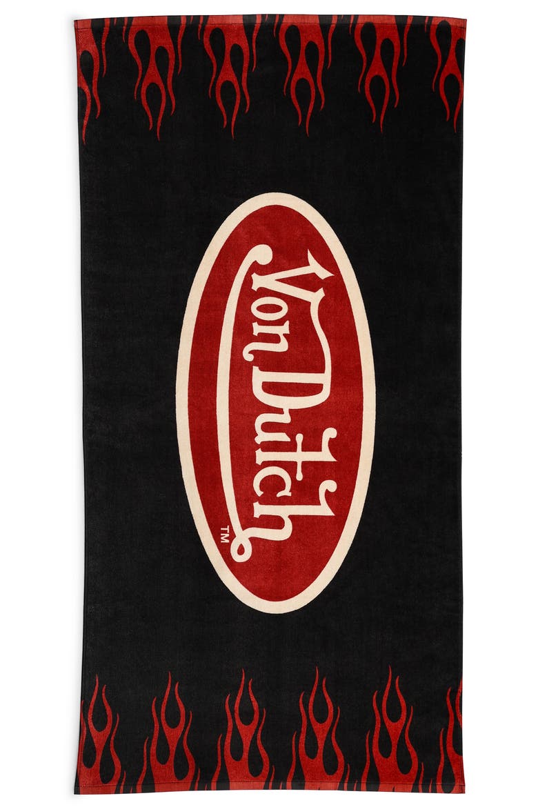 Iconic Y2K 100% Cotton 30"x60" Beach Towel | Hot Pink Cheetah, Main, color, Nitro