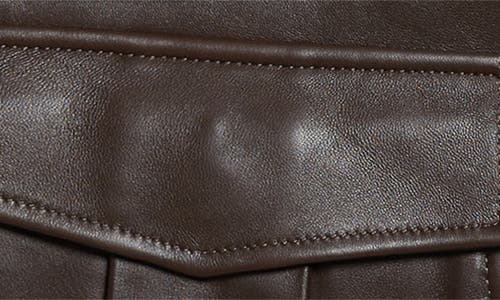 Simone Rocha Brown Oversized Multi Pocket Aviator Leather Jacket In Brown