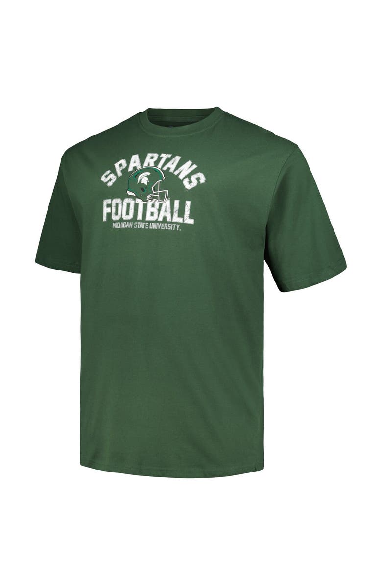 Champion Men's Champion Green Michigan State Spartans Big & Tall Football Helmet T-Shirt, Alternate, color, Green