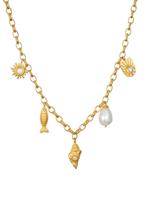 Blessings of the Sea Multi Charm Necklace