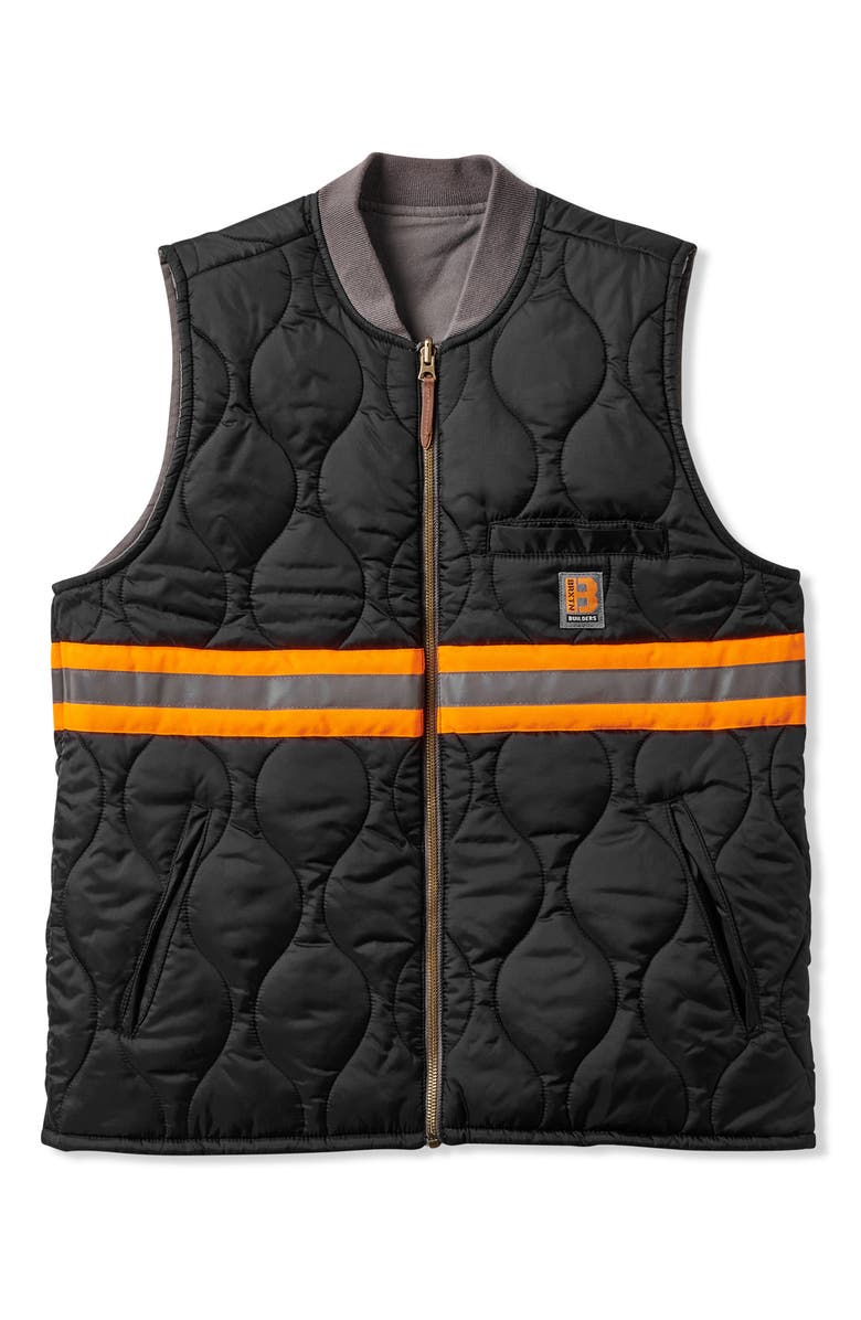 Brixton Builders Abraham Reversible Quilted Vest, Main, color,