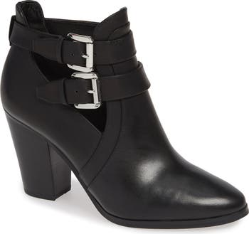 michael kors walden leather bootie