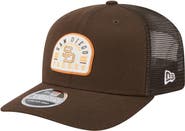New Era Men's New Era Brown San Diego Padres Throwback Contest 9SEVENTY Adjustable Trucker Hat