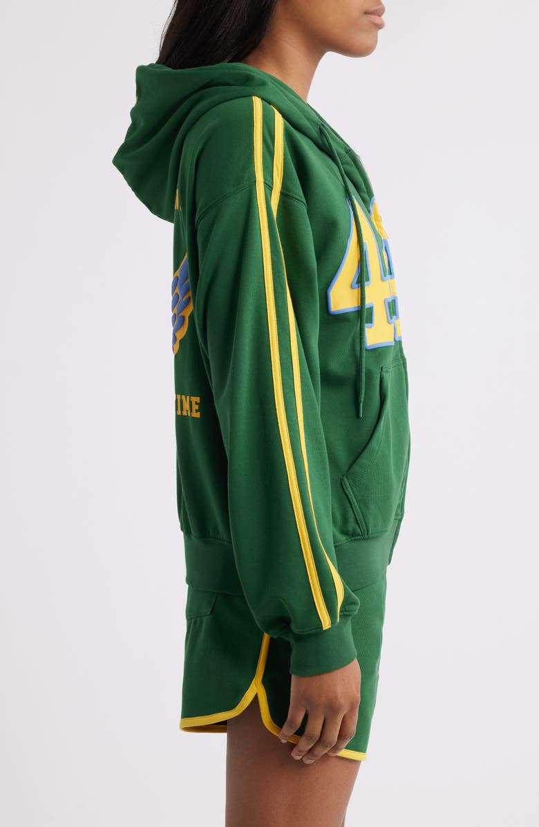 THE MAYFAIR GROUP 444 Zip-Up Graphic Hoodie, Alternate, color, Green