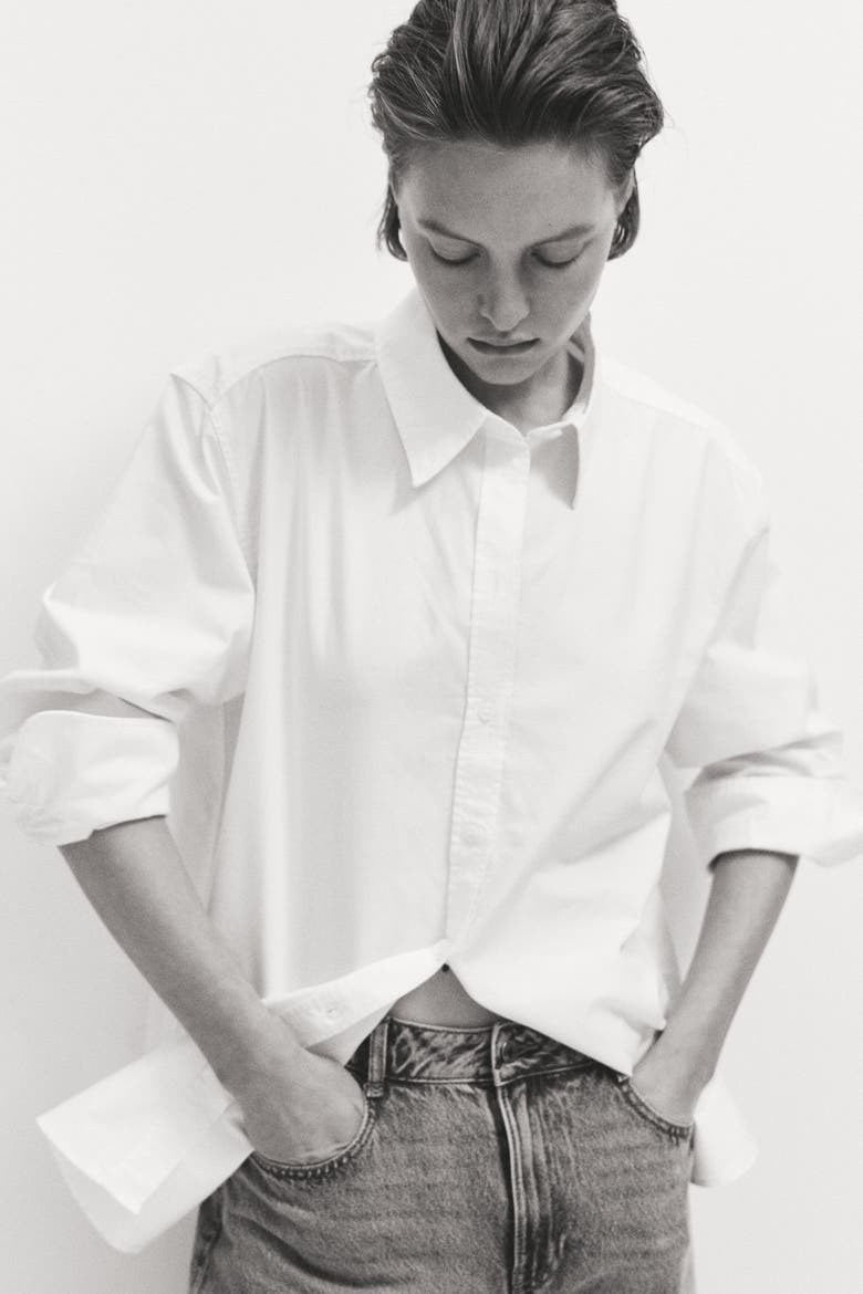 Oxford Shirt, Main, color, White