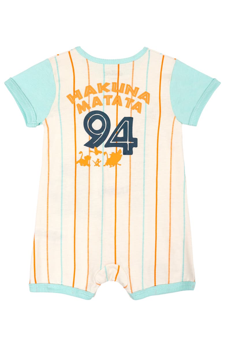Disney Lion King Simba Athletic One Piece Romper, Alternate, color, Light Blue Simba