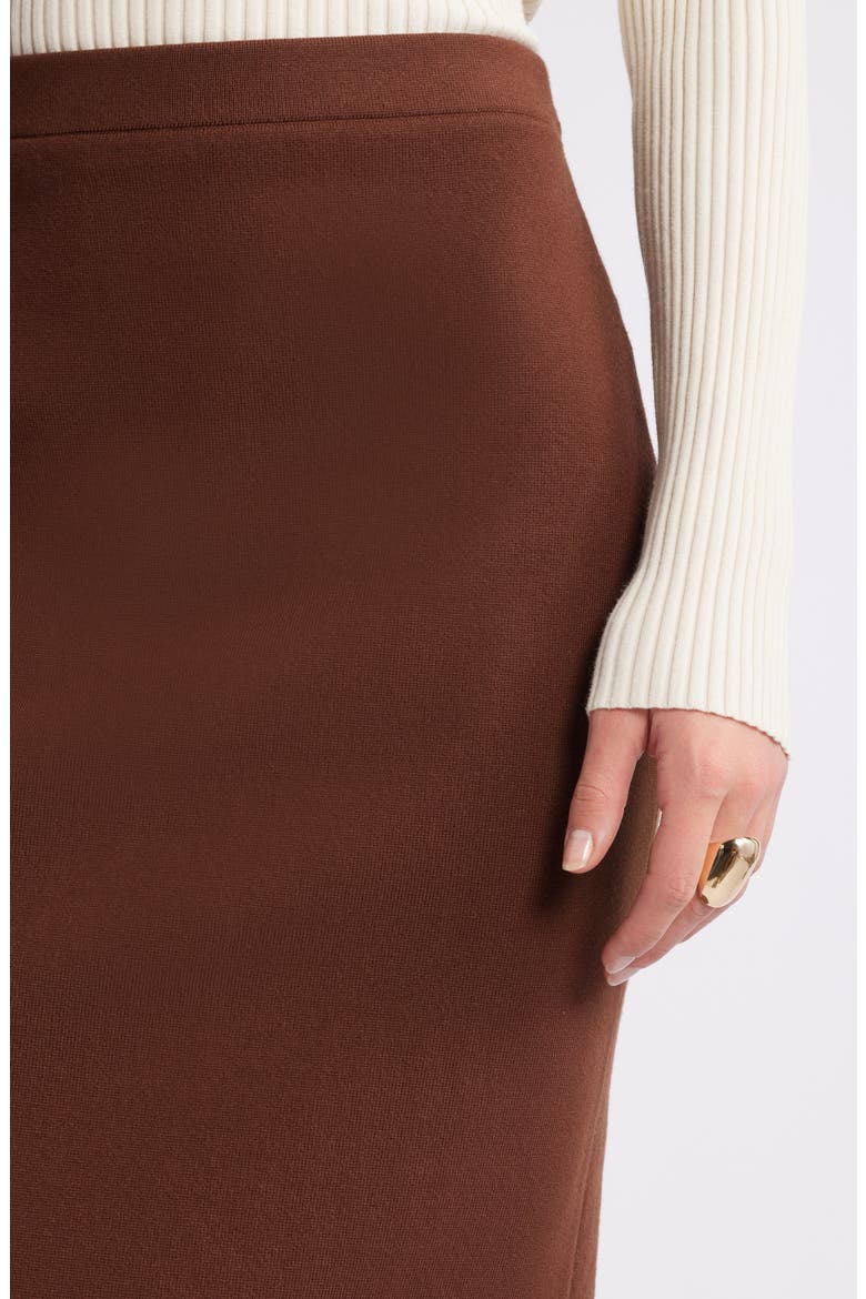 Luxe Sculpt Maxi Skirt, Alternate, color, BROWN SOIL