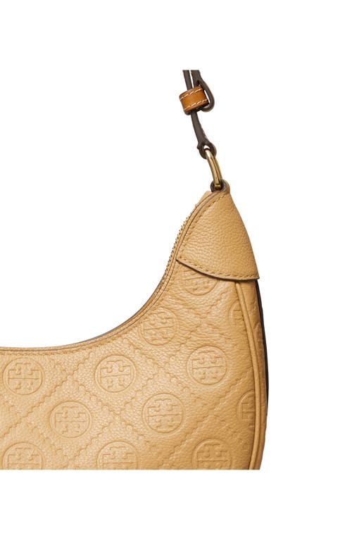 Tory Burch T-monogram Embossed Crescent Shoulder Bag